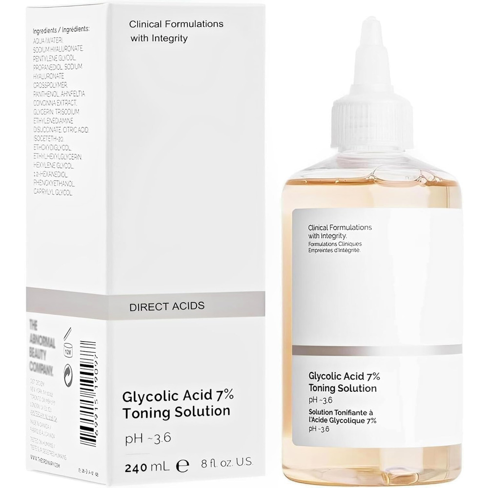 The Glycolic Acid 7% Toning Resurfacing Solution New 8oz Authentic